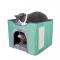雙層儲物折疊貓窩|雙層可收納機能型貓窩